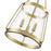 Millennium Lighting Adabella 11.75" 3Lt Pendant, Vintage Brass/Clear