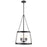 Millennium Lighting Adabella 17.75" 5Lt Pendant, Matte Black/Clear