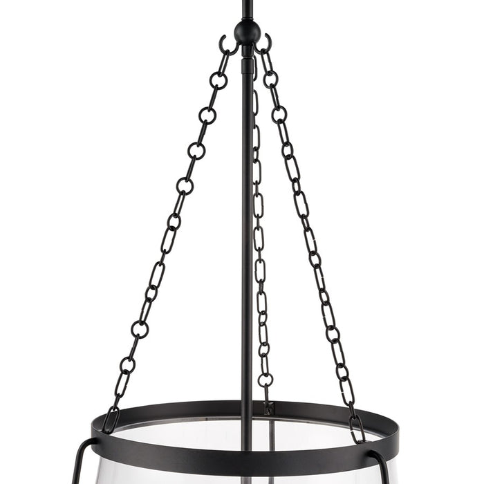 Millennium Lighting Adabella 17.75" 5Lt Pendant, Matte Black/Clear