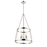 Millennium Lighting Adabella 17.75" 5Lt Pendant, Nickel/Clear - 21405-PN