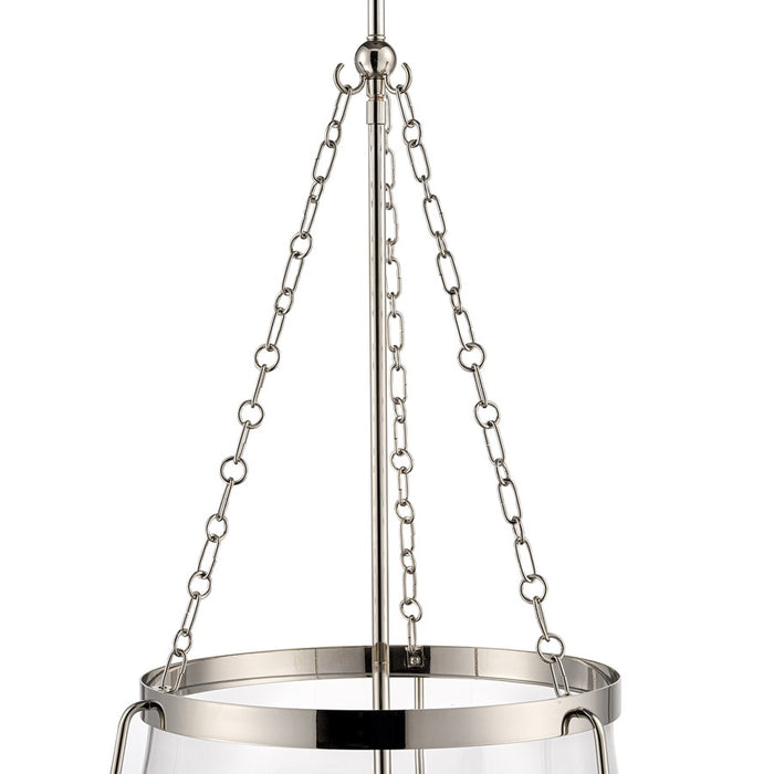 Millennium Lighting Adabella 17.75" 5Lt Pendant, Nickel/Clear