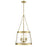 Millennium Lighting Adabella 17.75" 5Lt Pendant, Vintage Brass/Clear
