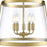 Millennium Lighting Adabella 17.75" 5Lt Pendant, Vintage Brass/Clear