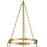 Millennium Lighting Adabella 17.75" 5Lt Pendant, Vintage Brass/Clear