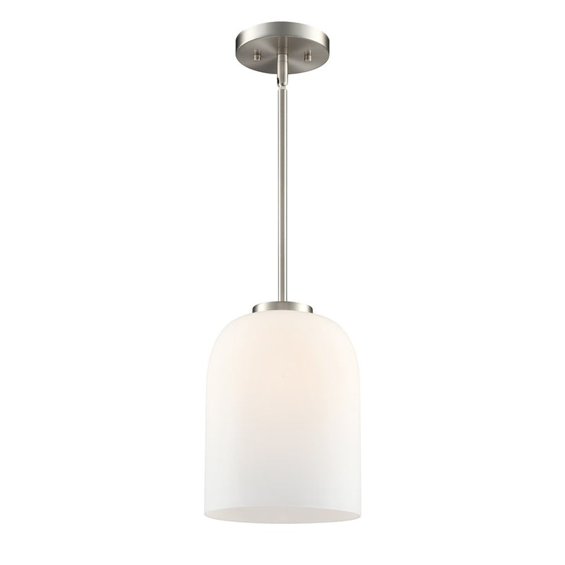 Millennium Lighting Laphia 1Lt 11" Pendant, Nickel/Etched Opal - 214101-BN