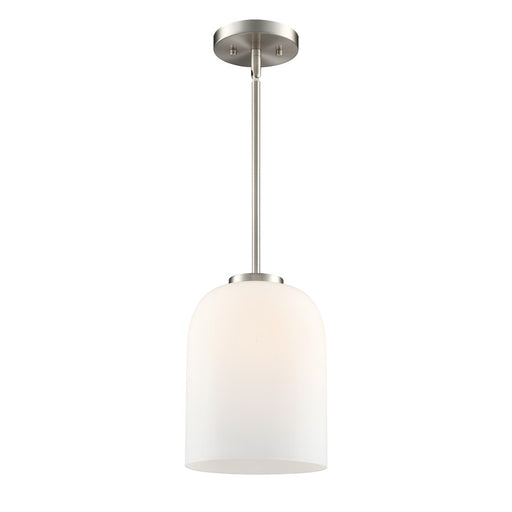 Millennium Lighting Laphia 1Lt 11" Pendant, Nickel/Etched Opal - 214101-BN