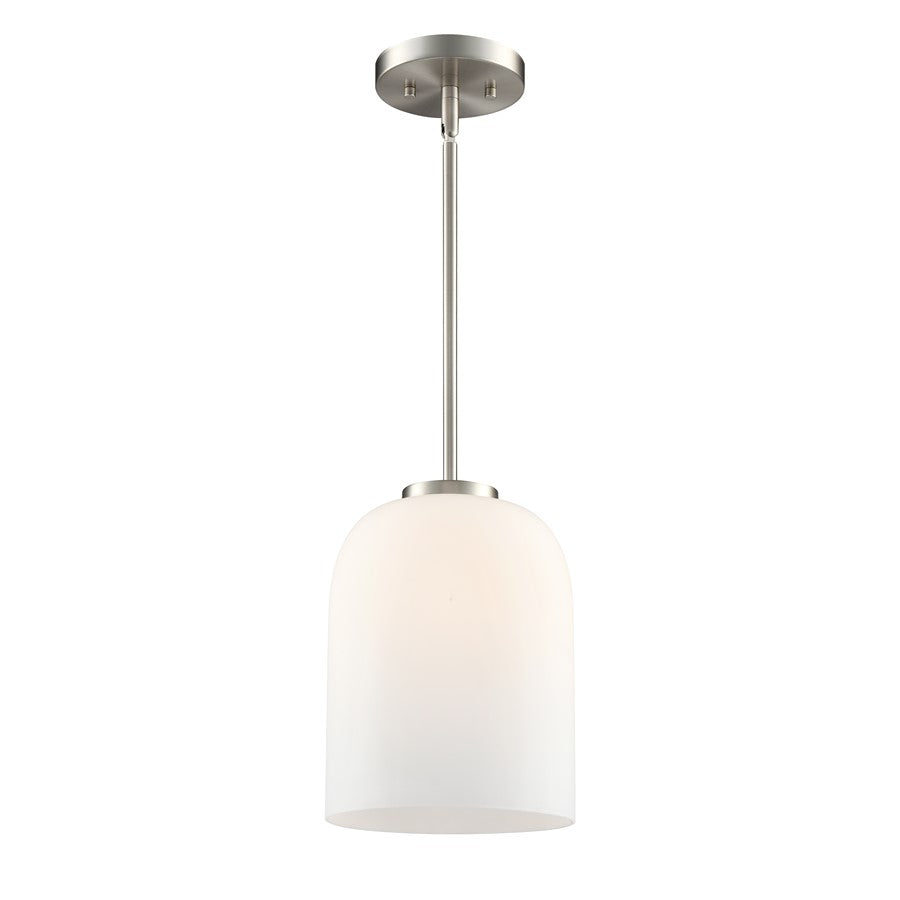 Millennium Lighting Laphia 1Lt 11" Pendant, Nickel/Etched Opal - 214101-BN