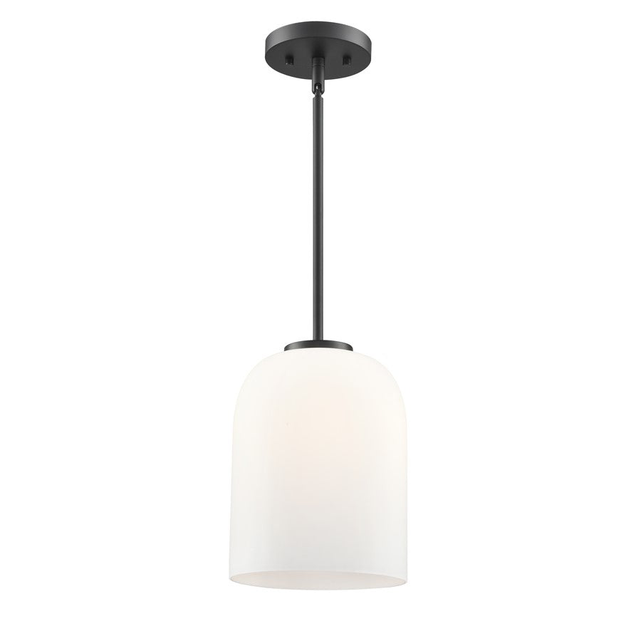 Millennium Lighting Laphia 1Lt 11" Pendant, Black/Etched Opal - 214101-MB