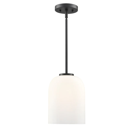 Millennium Lighting Laphia 1Lt 11" Pendant, Black/Etched Opal
