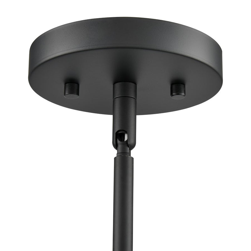 Millennium Lighting Laphia 1Lt 11" Pendant, Black/Etched Opal