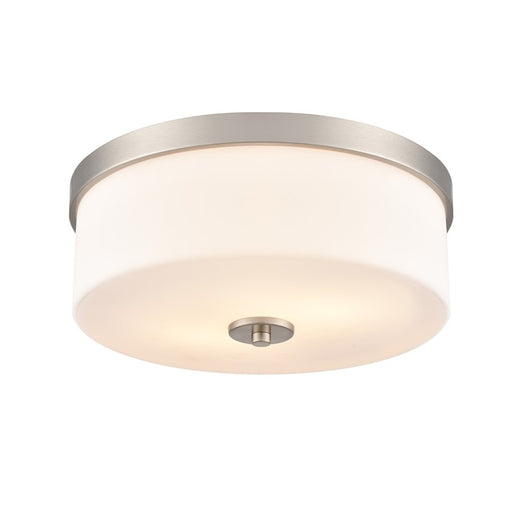 Millennium Lighting Laphia 2Lt 13" Flushmount, Nickel/Etched Opal - 214102-BN