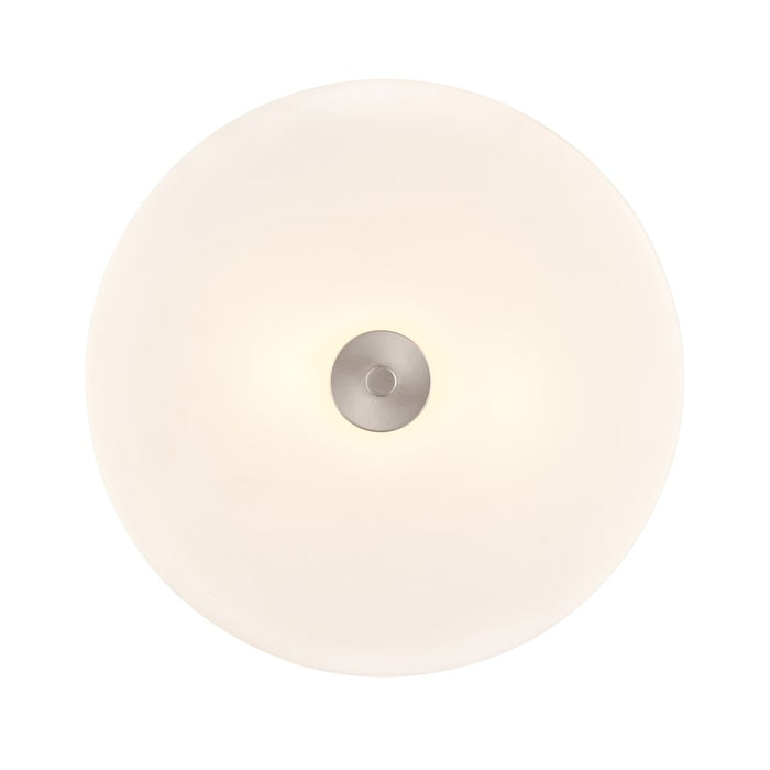 Millennium Lighting Laphia 2Lt 13" Flushmount, Nickel/Etched Opal