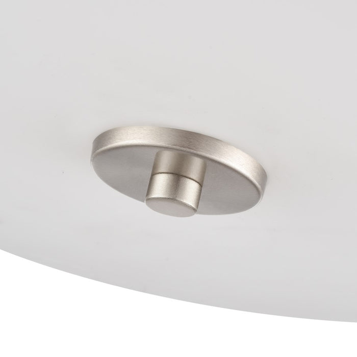 Millennium Lighting Laphia 2Lt 13" Flushmount, Nickel/Etched Opal