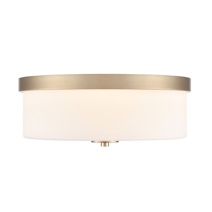 Millennium Lighting Laphia 2Lt 13" Flushmount, Gold/Etched Opal