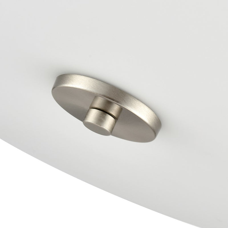 Millennium Laphia 3Lt 16" Semi-Flush Mount, Nickel/Etched Opal