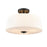 Millennium Lighting Laphia 3Lt 16" Semi-Flush, Black/Etched Opal - 214103-MB