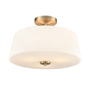 Millennium Lighting Laphia 3Lt 16" Semi-Flush, Gold/Etched Opal - 214103-MG