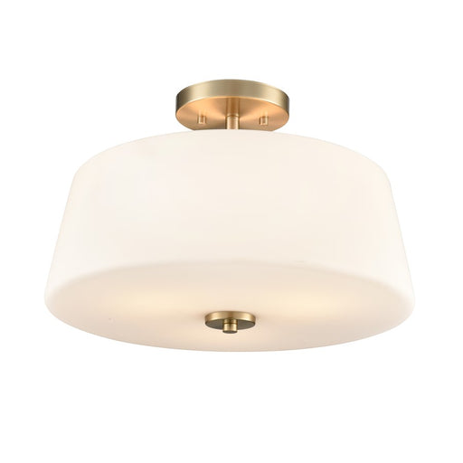 Millennium Lighting Laphia 3Lt 16" Semi-Flush, Gold/Etched Opal - 214103-MG