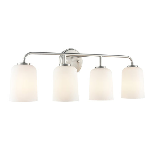 Millennium Lighting Laphia 4Lt 28" Vanity, Nickel/Etched Opal - 214104-BN