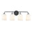 Millennium Lighting Laphia 4Lt 28" Vanity, Black/Etched Opal