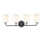 Millennium Lighting Laphia 4Lt 28" Vanity, Black/Etched Opal
