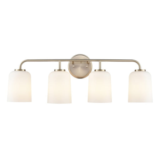 Millennium Lighting Laphia 4Lt 28" Vanity, Modern Gold/Etched Opal