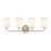 Millennium Lighting Laphia 4Lt 28" Vanity, Modern Gold/Etched Opal