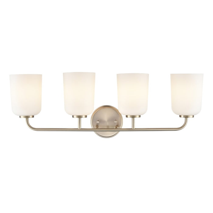 Millennium Lighting Laphia 4Lt 28" Vanity, Modern Gold/Etched Opal