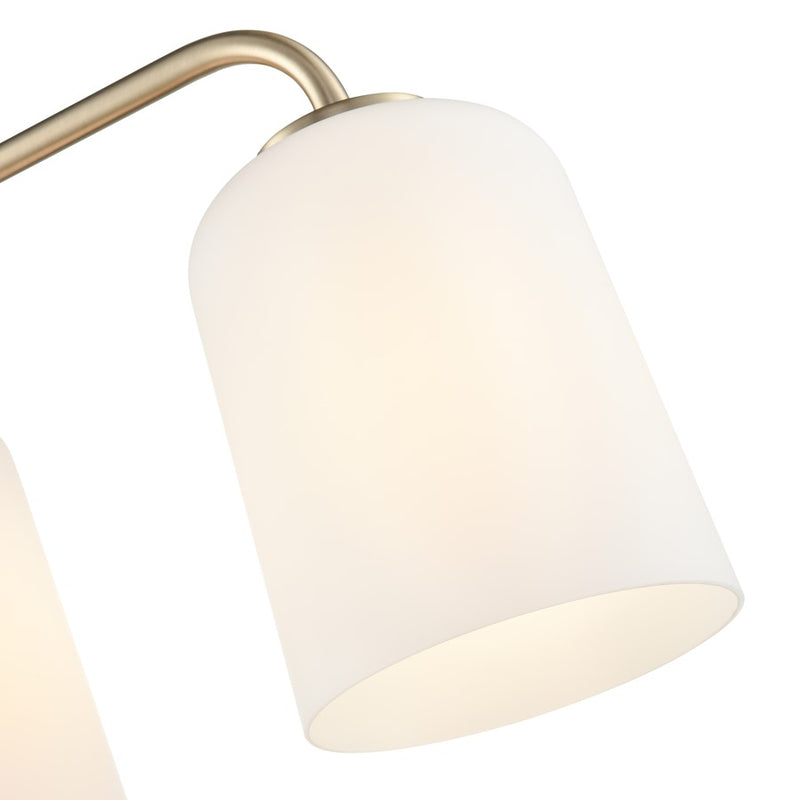 Millennium Lighting Laphia 4Lt 28" Vanity, Modern Gold/Etched Opal