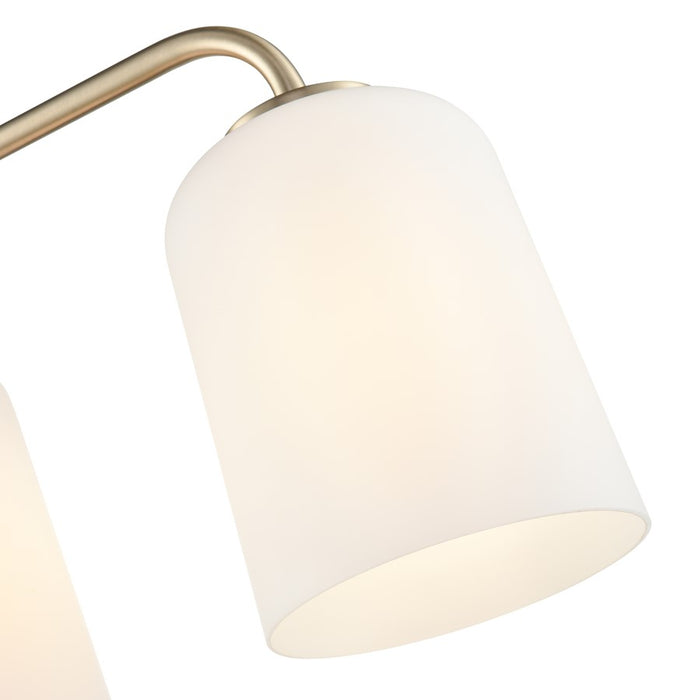 Millennium Lighting Laphia 4Lt 28" Vanity, Modern Gold/Etched Opal