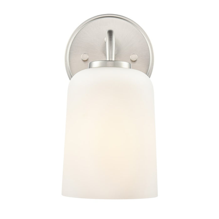 Millennium Lighting Laphia 1Lt 5" Wall Sconce, Nickel/Etched Opal