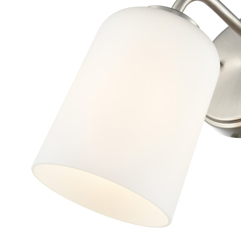 Millennium Lighting Laphia 1Lt 5" Wall Sconce, Nickel/Etched Opal
