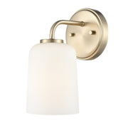 Millennium Lighting Laphia 1Lt 5" Wall Sconce, Gold/Etched Opal - 214201-MG