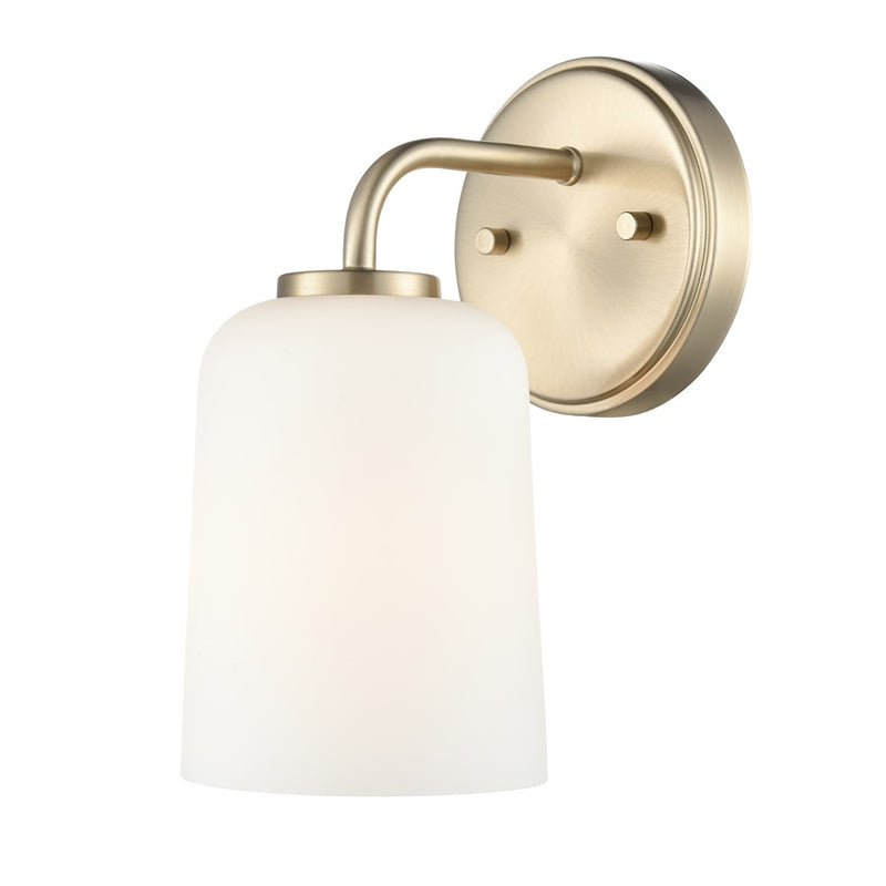 Millennium Lighting Laphia 1Lt 5" Wall Sconce, Gold/Etched Opal - 214201-MG