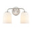 Millennium Lighting Laphia 2Lt 14" Vanity, Nickel/Etched Opal