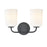 Millennium Lighting Laphia 2Lt 14" Vanity, Black/Etched Opal