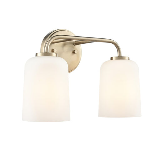 Millennium Lighting Laphia 2Lt 14" Vanity, Modern Gold/Etched Opal - 214202-MG