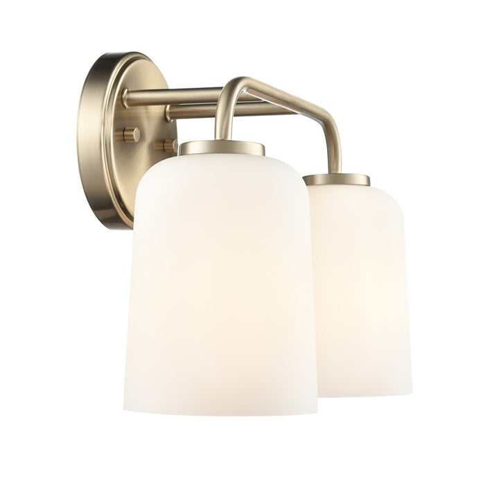 Millennium Lighting Laphia 2Lt 14" Vanity, Modern Gold/Etched Opal