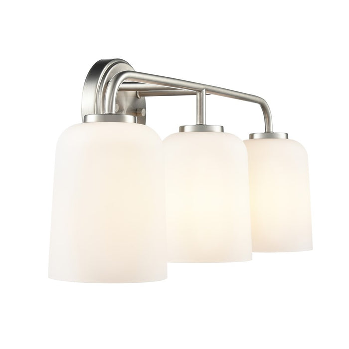 Millennium Lighting Laphia 3Lt 22" Vanity, Nickel/Etched Opal