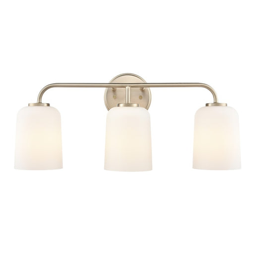 Millennium Lighting Laphia 3Lt 22" Vanity, Modern Gold/Etched Opal