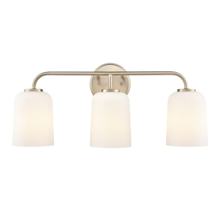 Millennium Lighting Laphia 3Lt 22" Vanity, Modern Gold/Etched Opal