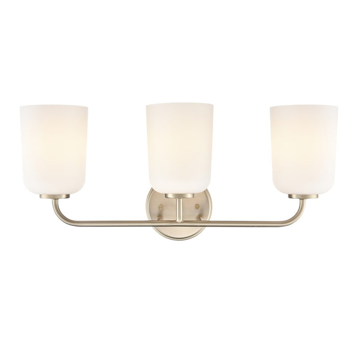 Millennium Lighting Laphia 3Lt 22" Vanity, Modern Gold/Etched Opal