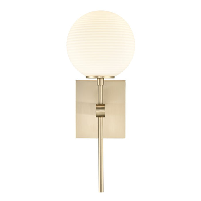 Millennium Lighting Coretta 1Lt 6" Wall Sconce, Gold/Frosted Fluted