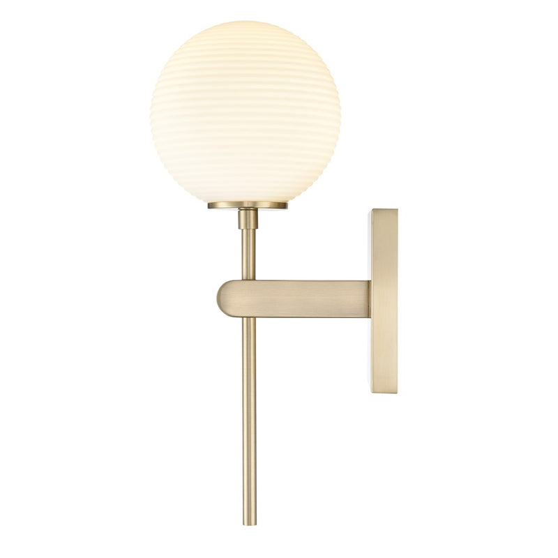 Millennium Lighting Coretta 1Lt 6" Wall Sconce, Gold/Frosted Fluted