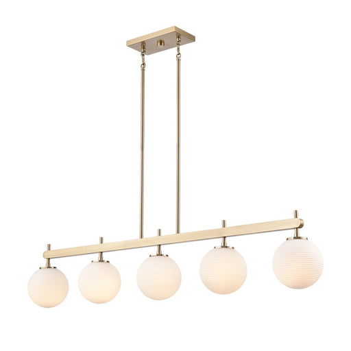 Millennium Lighting Coretta 5Lt 48" Island, Gold/Frosted Fluted