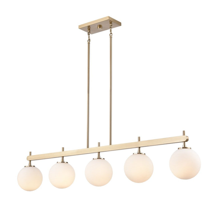 Millennium Lighting Coretta 5Lt 48" Island, Gold/Frosted Fluted