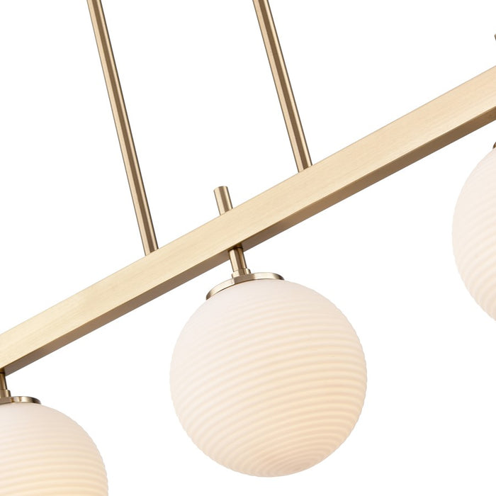 Millennium Lighting Coretta 5Lt 48" Island, Gold/Frosted Fluted