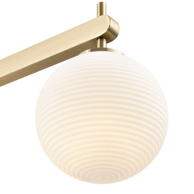 Millennium Lighting Coretta 5Lt 48" Island, Gold/Frosted Fluted