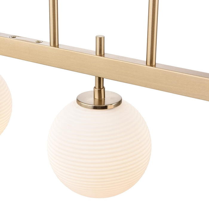 Millennium Lighting Coretta 5Lt 48" Island, Gold/Frosted Fluted