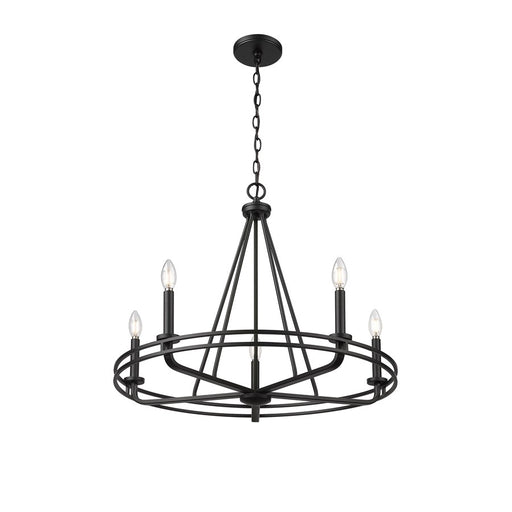 Millennium Lighting Jody 5Lt 27" Chandelier, Black - 21605-MB